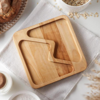 Менажница квадратная Доляна «Авеллино», 18×18×1,8 см см, 2 секции, берёза, пропитана маслом Менажница квадратная Доляна «Авеллино», 18×18×1,8 см см, 2 секции, берёза, пропитана маслом