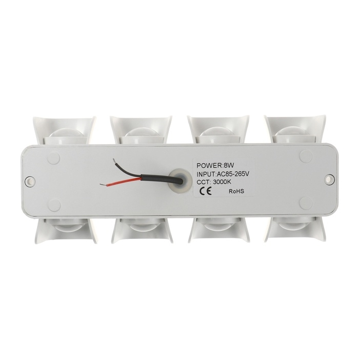 Светильник фасадный &laquo;Элегант&raquo;, FSD-041, 8 Вт, 3000К, 4 луча, IP65, 220 В, пластик, белый