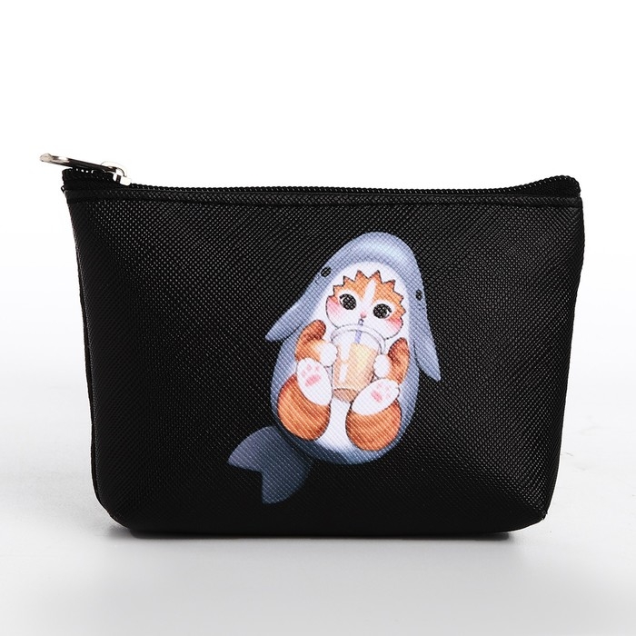 Кошелек детский, цвет микс Кошелек детский, цвет микс "Кот-акула", 11*7 см микс