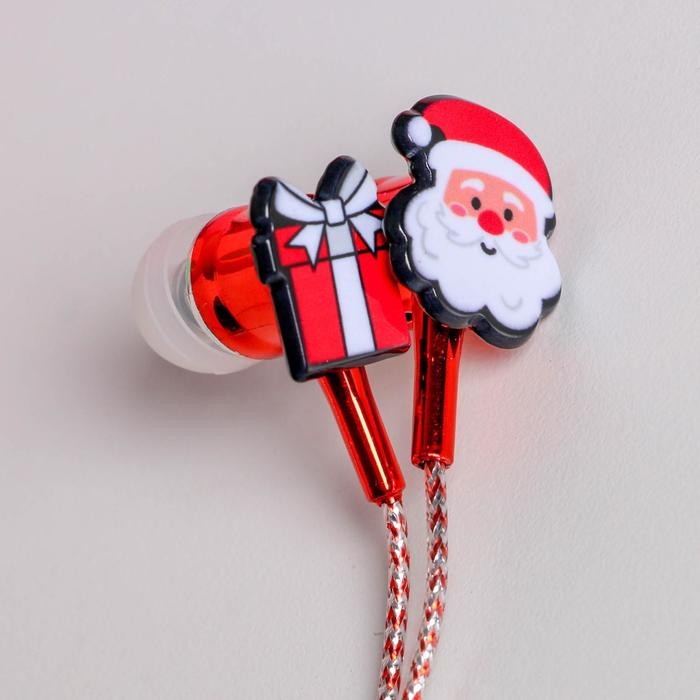 Новогодние, проводные наушники &laquo;Новый год: Happy new music&raquo;, 1,2 м