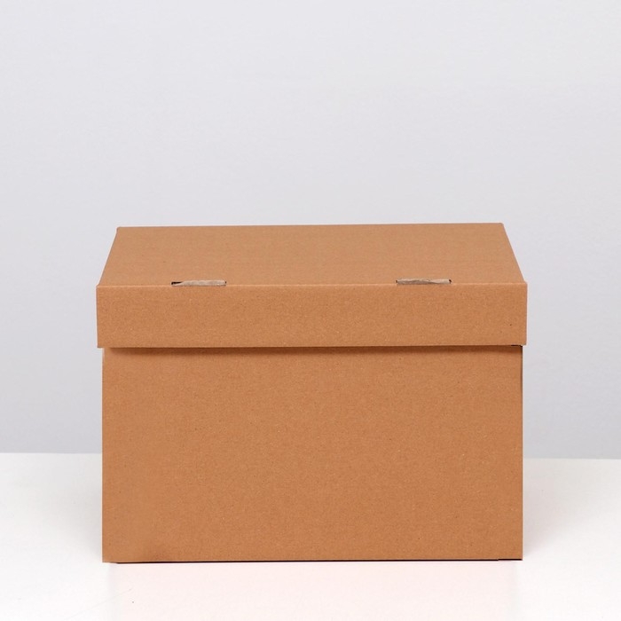 Коробка для хранения Коробка для хранения "А4", бурая, 32,5 x 23,5 x 23,5 см