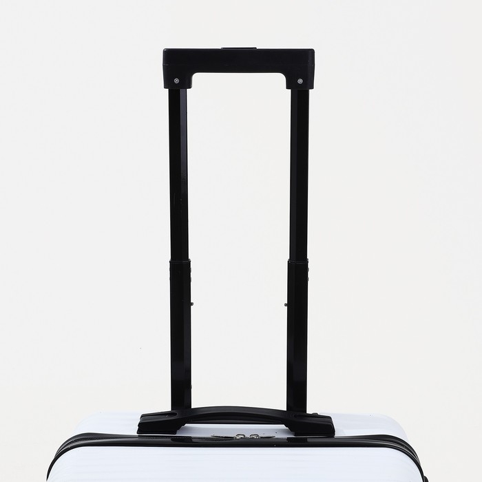 Чемодан детский 39 л (S), отдел на молнии, кодовый замок, 4 колеса, цвет белый