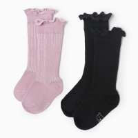 Гольфы детские 2 пары Крошка Я BASIC LINE, 12-14 см, розовый/черный Гольфы детские 2 пары Крошка Я BASIC LINE, 12-14 см, розовый/черный