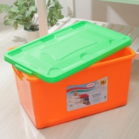 Контейнер для хранения с крышкой, 50 л, 63×40×33 см, на колёсиках, цвет МИКС Контейнер для хранения с крышкой, 50 л, 63×40×33 см, на колёсиках, цвет МИКС