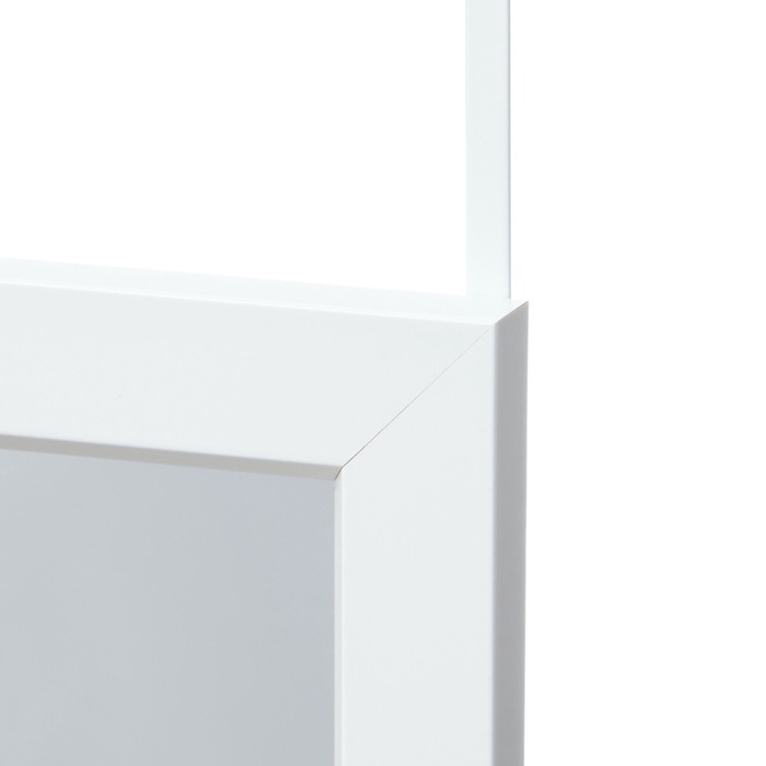 Зеркало дверное, подвесное, 40 х 110см, белое Зеркало дверное, подвесное, 40 х 110см, белое