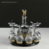 Мини-бар 7 предметов подкова, Вдохновение 500 мл/ 60 мл Мини-бар 7 предметов подкова, Вдохновение 500 мл/ 60 мл