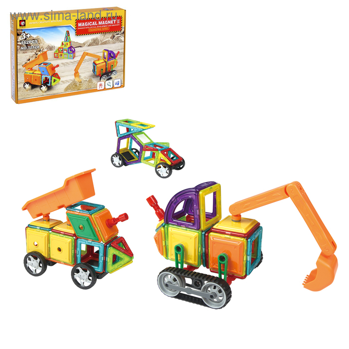 Конструктор магнитный &laquo;Магический магнит&raquo;, 162 детали