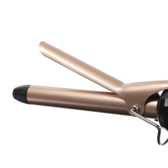 Плойка Аксинья КС-804, 35 Вт, керамическое покрытие, d=19 мм, шнур 1.8 м, чёрно-бежевая Плойка Аксинья КС-804, 35 Вт, керамическое покрытие, d=19 мм, шнур 1.8 м, чёрно-бежевая