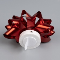 Светодиодная игрушка «Бант-звезда» 9 × 6 × 9 см, батарейки LR44х3 (в комплекте), свечение мульти, красная Светодиодная игрушка «Бант-звезда» 9 × 6 × 9 см, батарейки LR44х3 (в комплекте), свечение мульти, красная