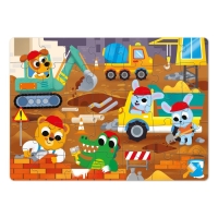 Пазлы в пластиковой упаковке &laquo;Большая стройка&raquo;, 35 элементов