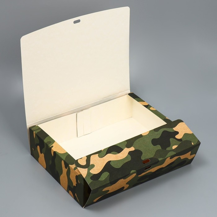 Коробка подарочная, упаковка, &laquo;С 23 февраля&raquo;, 31 х 24.5 х 8 см