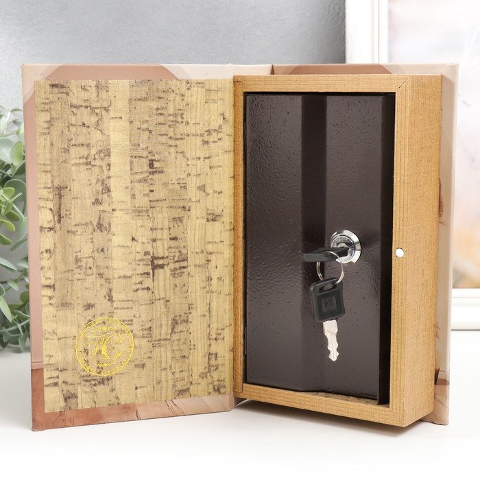 Сейф-книга дерево кожзам Сейф-книга дерево кожзам "Интерьер" 21х13х5 см