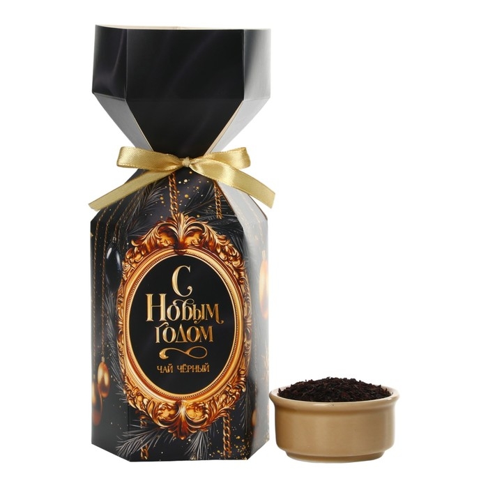 Новый год! Чай чёрный в коробке конфете &laquo;Счастливого Нового года&raquo;, 100 гр.