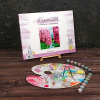 Картина по номерам на картонной основе с биссером &laquo;Сакура на берегу&raquo;, 30 х 40 см