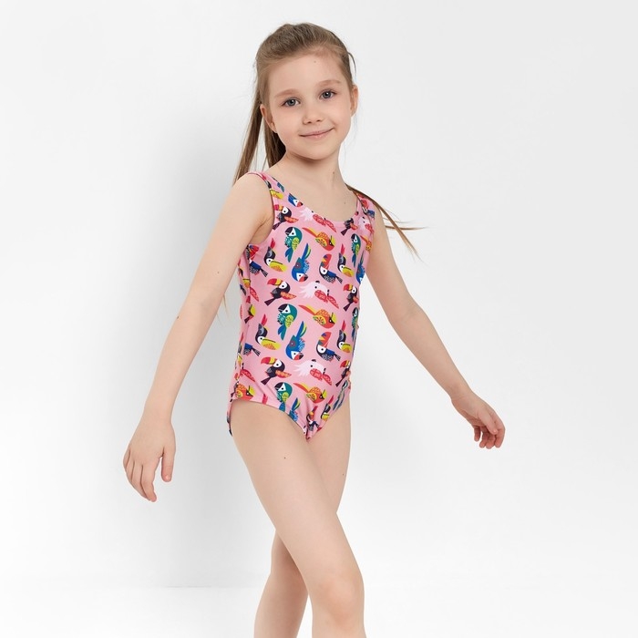 Купальник слитный для девочки, цвет розовый, рост 110-116 см Купальник слитный для девочки, цвет розовый, рост 110-116 см