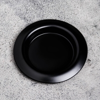 Подсвечник "Чашка" металл, 9,4х1,2 см, черный муар