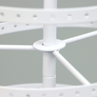 Подставка для украшений «Вертушка», 4 яруса, металл, 15×15×35см, цвет белый Подставка для украшений «Вертушка», 4 яруса, металл, 15×15×35см, цвет белый