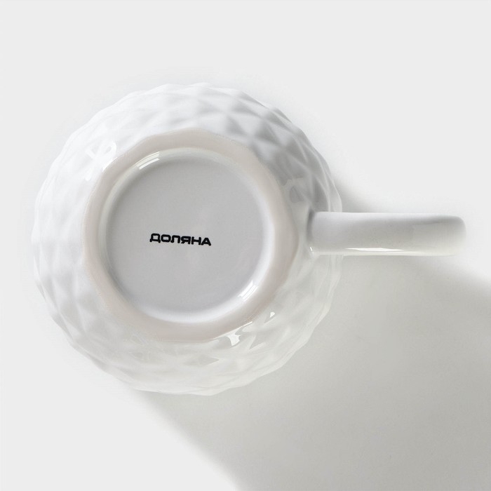 Кружка Доляна &laquo;Ананас&raquo;, 480 мл, цвет белый