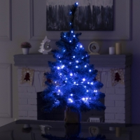 Гирлянда &laquo;Нить&raquo; 10 м роса, IP20, серебристая нить, 100 LED, пульт ДУ, свечение RGB, USB