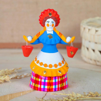 Дымковская игрушка "Барыня - водоноска", 14 см, микс Дымковская игрушка "Барыня - водоноска", 14 см, микс