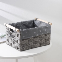 Корзина для хранения плетёная ручной работы Доляна, 41&times;30&times;20 см, цвет МИКС