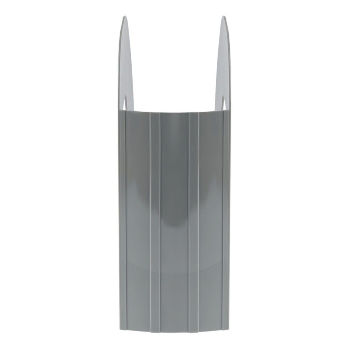 Лоток для бумаг вертикальный Стамм "Фаворит", пластиковый, ширина 90 мм, серый