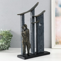 Сувенир полистоун "Двое в городе" под металл 24х7,7х37,4 см Сувенир полистоун "Двое в городе" под металл 24х7,7х37,4 см