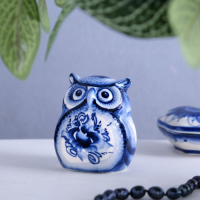 Сувенир &laquo;Совёнок&raquo;,  гжель