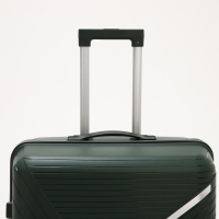 Чемодан большой 100 л (L), отдел на молнии, кодовый замок, 4 колеса, цвет зелёный Чемодан большой 100 л (L), отдел на молнии, кодовый замок, 4 колеса, цвет зелёный