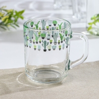 Кружка стеклянная для чая «Кактусы», 250 мл Кружка стеклянная для чая «Кактусы», 250 мл
