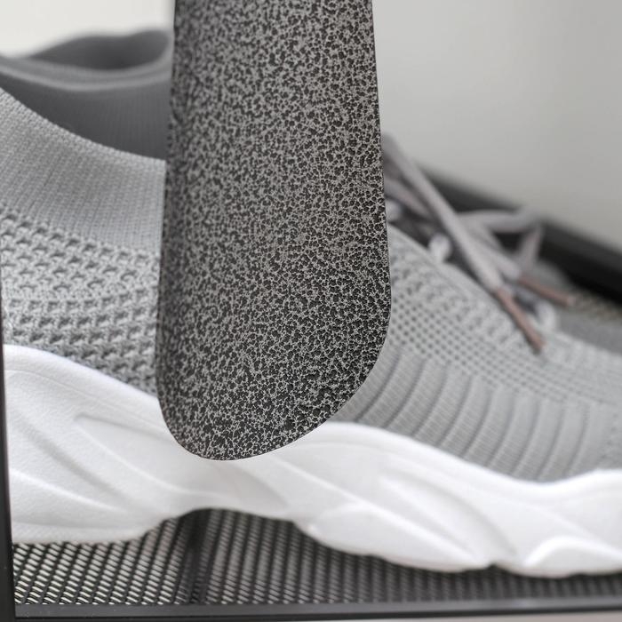 Ложка для обуви Доляна, с кольцом, металлическая, 22&times;5 см, покрытие антик серебро