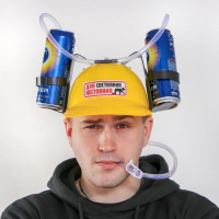 Каска &laquo;Для состояния нестояния&raquo;, с отверстиями под банки