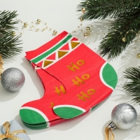 Новогодние салфетки бумажные &laquo;Сапожок&raquo;, 2 слоя, 20 шт.