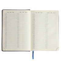 Ежедневник датированный 2024 A5 176 листов, deVENTE.Wild, твёрдая обложка из искусственной кожи, золотой срез, ляссе, кремовый блок 70 г/м2, синий