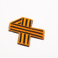 Нашивка-шеврон "Георгиевская лента" с липучкой, 7 х 6,3 см Нашивка-шеврон "Георгиевская лента" с липучкой, 7 х 6,3 см