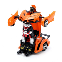 Робот радиоуправляемый &laquo;Ламбо&raquo;, трансформируется с пульта, масштаб 1:18, цвет оранжевый