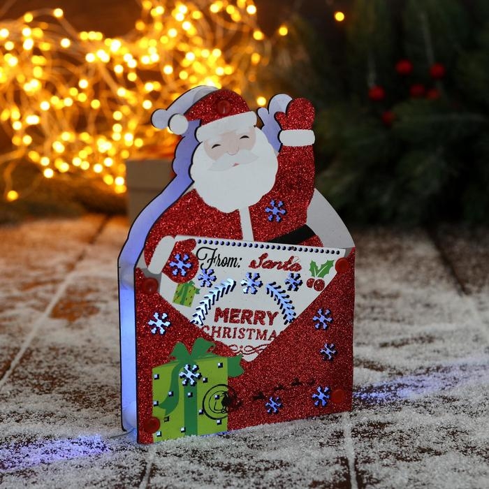 Украшение ёлочное Украшение ёлочное "Дед Мороз с письмом" 12х17 см