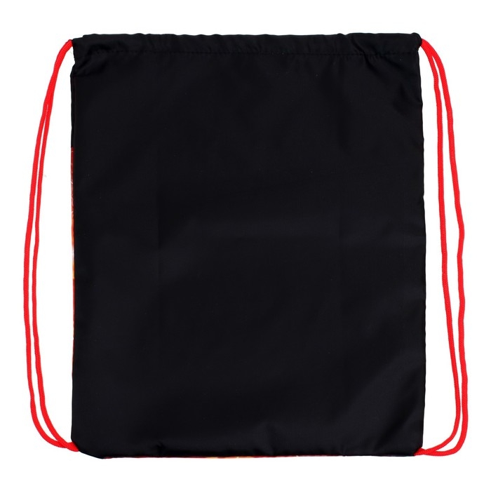 Мешок для обуви 420 х 340 мм, Calligrata МСО-5С, (мягкий полиэстер, плотность 210D), "Мяч в огне"