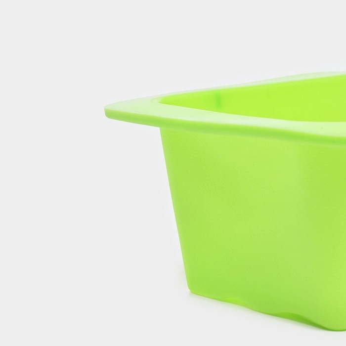 Форма для выпечки Доляна &laquo;Хлеб. Полосы&raquo;, 27,5&times;13,5&times;7 см, цвет зеленый