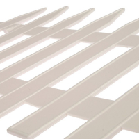 Ограждение декоративное, 35 × 210 см, 5 секций, пластик, белое, GOTIKA, Greengo Ограждение декоративное, 35 × 210 см, 5 секций, пластик, белое, GOTIKA, Greengo