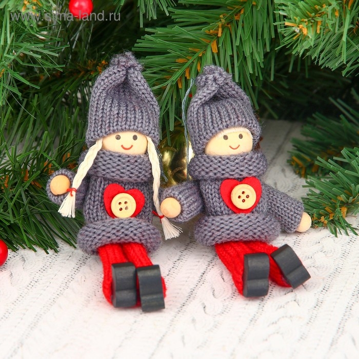 Игрушка - подвеска &laquo;Куколка с пуговкой&raquo;, МИКС