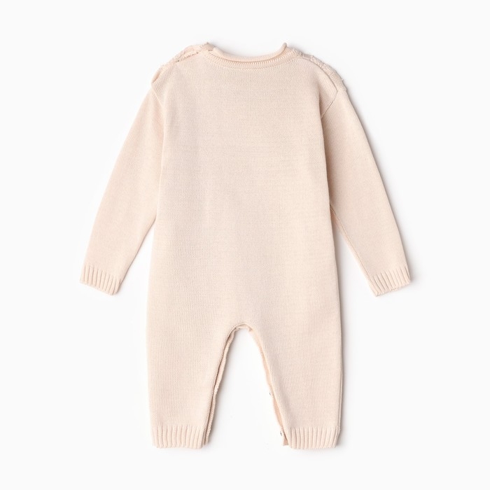 Комбинезон детский вязаный MINAKU, рост 92-98, цвет бежевый