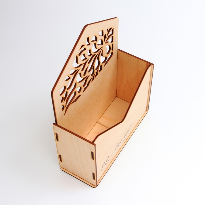 Кашпо деревянное Кашпо деревянное " I love you " 18 х 24 х 7 см