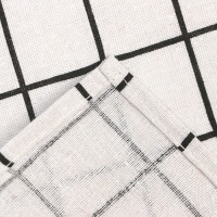 Фартук Экономь и Я Клетка.цвет светло-серый 56*70&plusmn;4см, 100% хл, рогожка