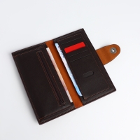 Портмоне мужское на магните, отдел для карт, монет, цвет коричневый Портмоне мужское на магните, отдел для карт, монет, цвет коричневый