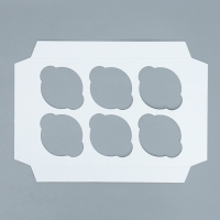 Коробка для капкейков, кондитерская упаковка двухсторонняя, 6 ячеек &laquo;Счастливых моментов&raquo;, 25 х 17 х 10 см