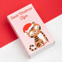 Набор новогодних носков Крошка Я &laquo;Тигруля&raquo;, 4 пары, 12-14 см