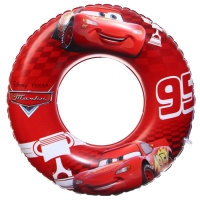 Круг надувной «Тачки», для плавания 55 см., детский, цвет красный Круг надувной «Тачки», для плавания 55 см., детский, цвет красный