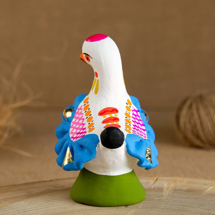 Дымковская игрушка Дымковская игрушка "Утка", 10 см, микс