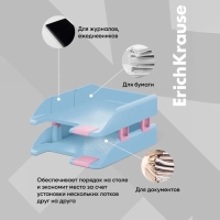 Набор из 2 лотков для бумаг с боковым креплением, ErichKrause Forte, Manga, микс Набор из 2 лотков для бумаг с боковым креплением, ErichKrause Forte, Manga, микс